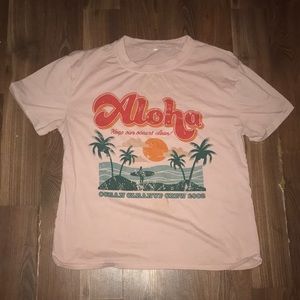 Pink Aloha shirt